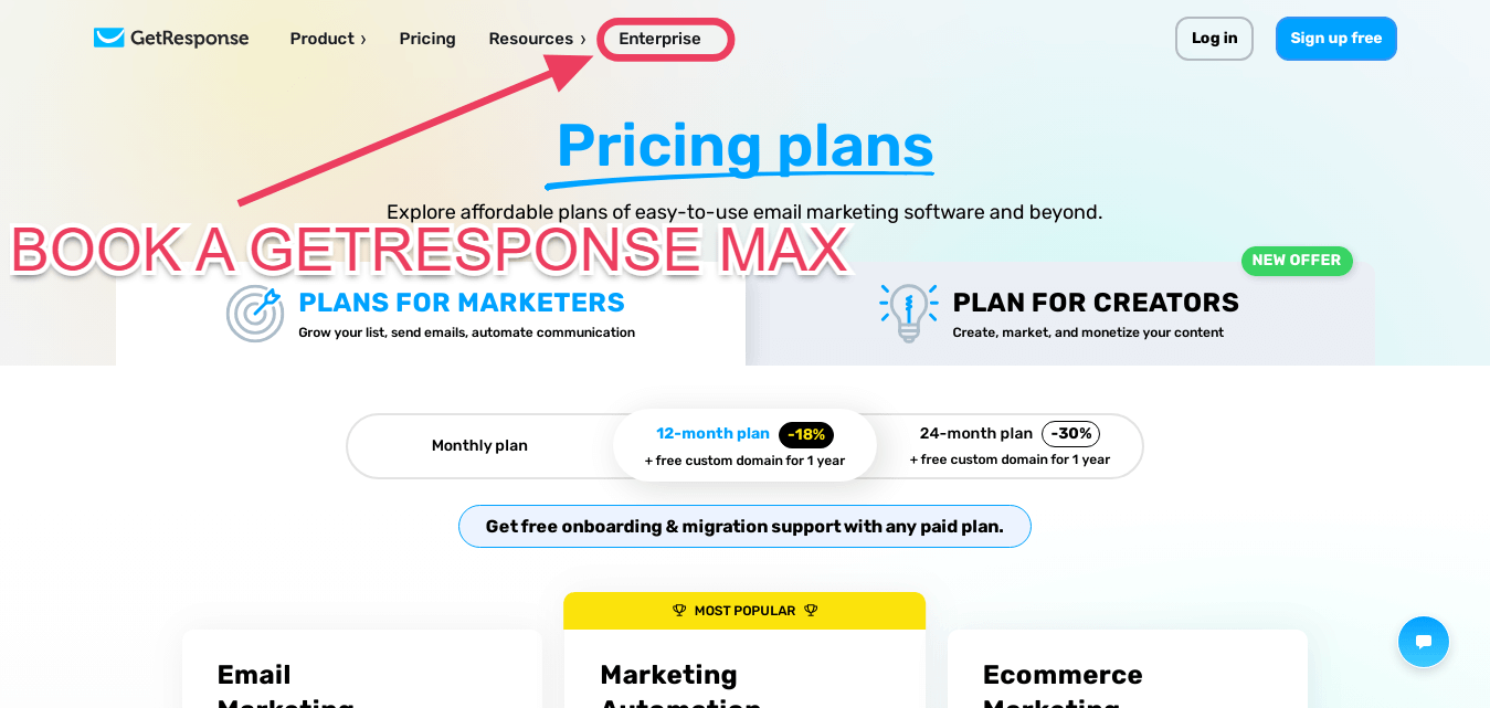 GetResponse Pricing Max Plan GetResponse Pricing Max Plan